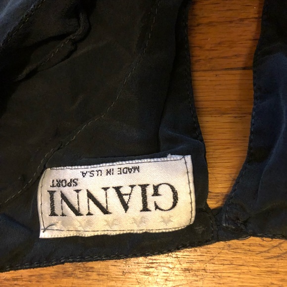 Gianni black 100% silk blouse - Picture 3 of 5